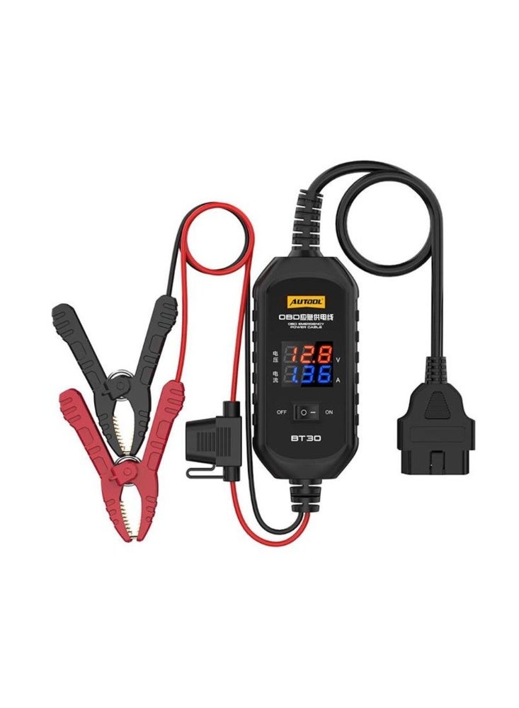 أوتول كابل أوتول BT30 لتغذية طارئة عبر OBD - حافظ إعدادات الكمبيوتر عند تغيير البطارية، مع قياس الفولت وتيار التسرب - Image 1